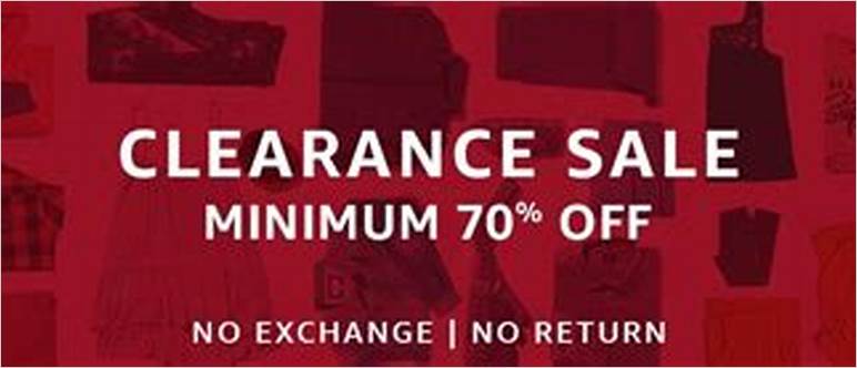 Amazon clothing clearance sale